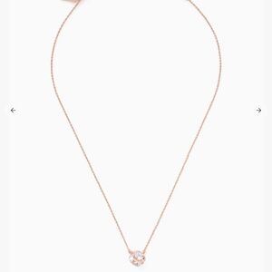 Kate Spade Lady Marmalade Mini Pendant Rose Gold Necklace NWT
